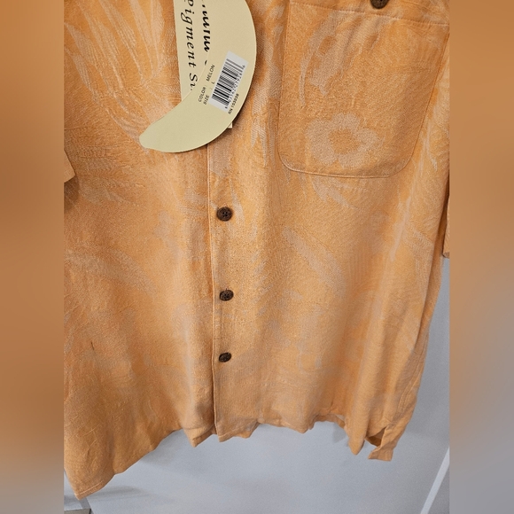 NWT - Silk Banana Cabana Orange Camp Shirt - Size L - Picture 2 of 10